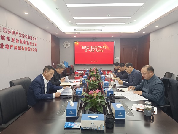 地產集團等三家公司紀委召開2024年第一次擴大會議